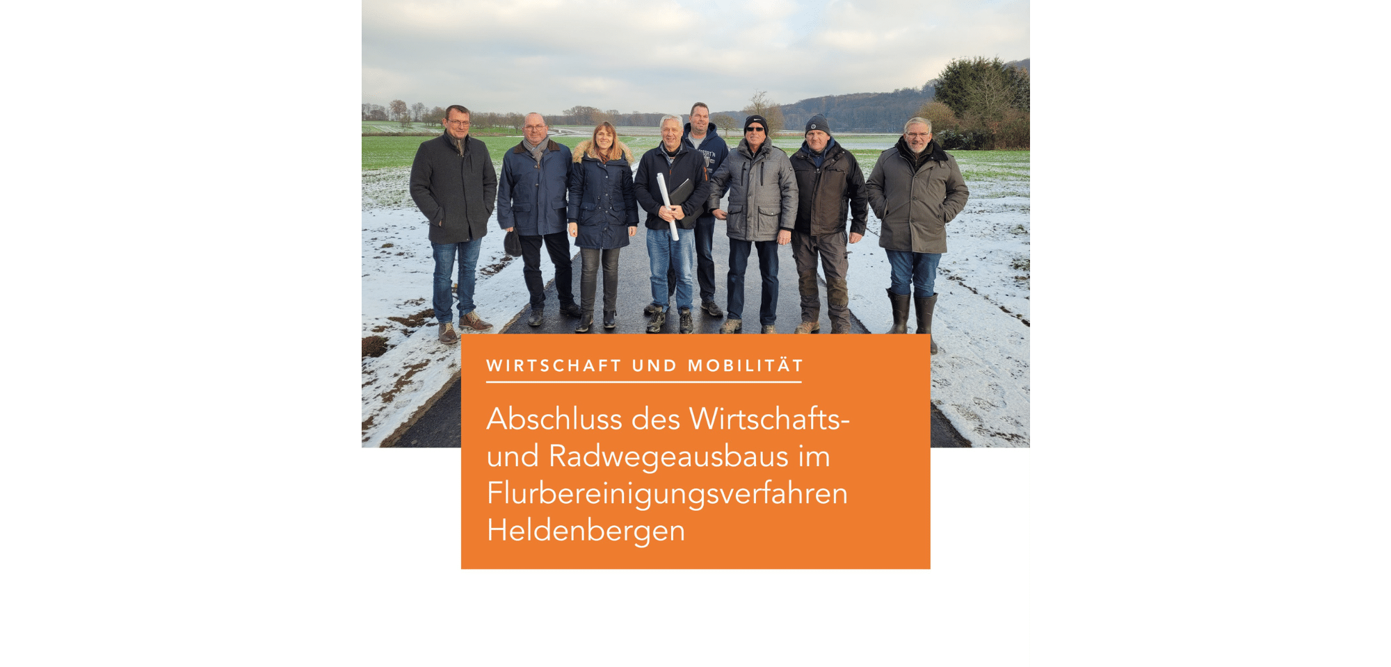 Teilnehmer auf dem Radweg