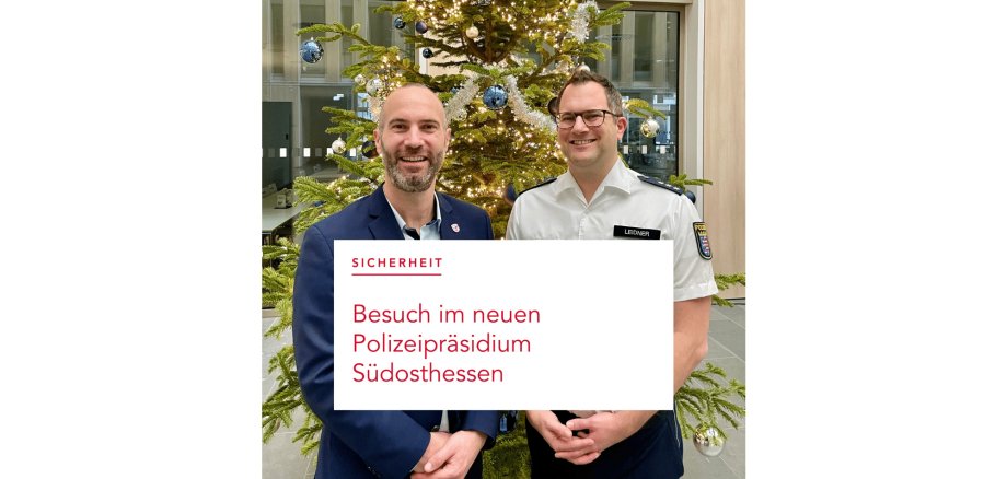 Bürgermeister Bär und Polizeihauptkommissar