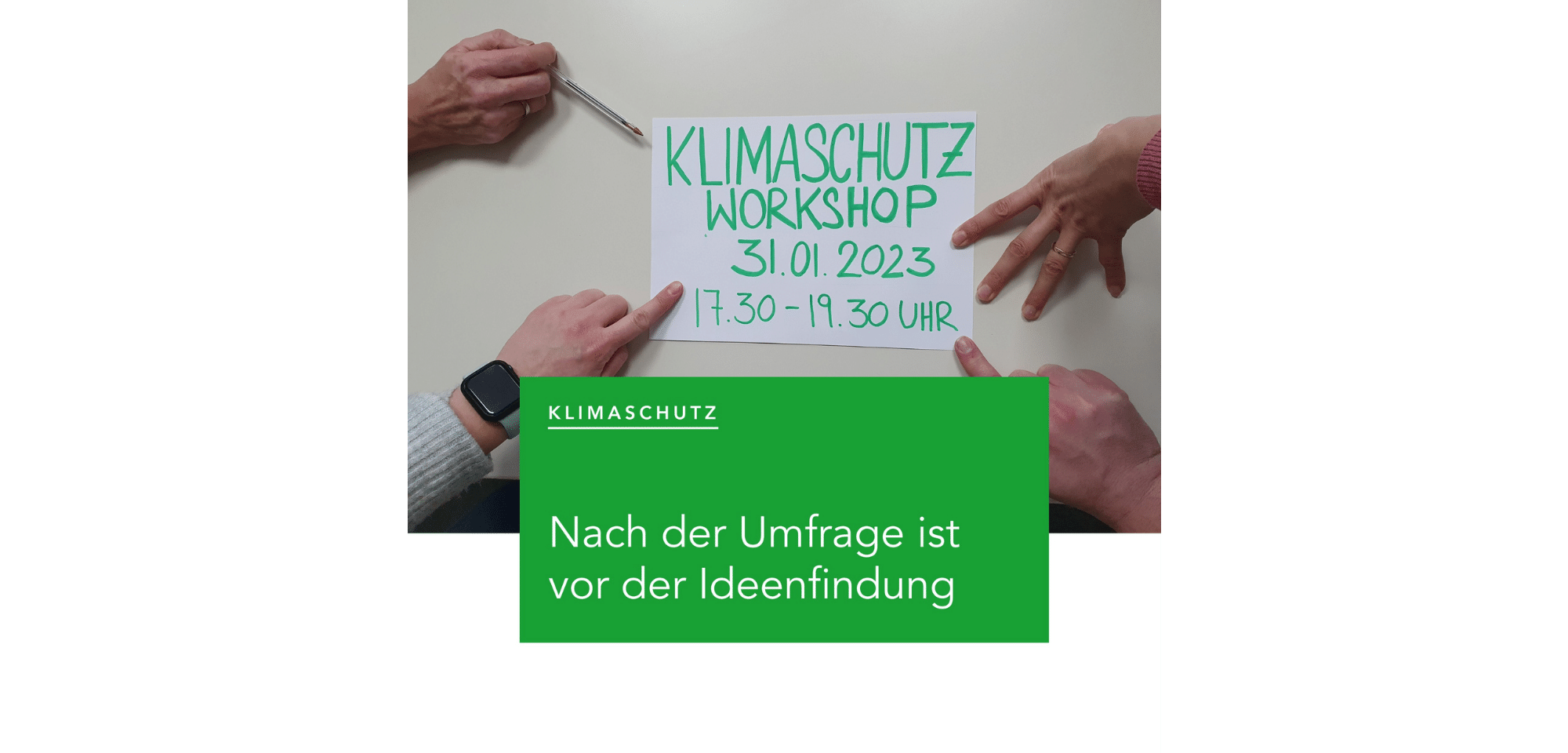 Von der Umfrage zur Ideenfindung - Klimaschutz in Nidderau