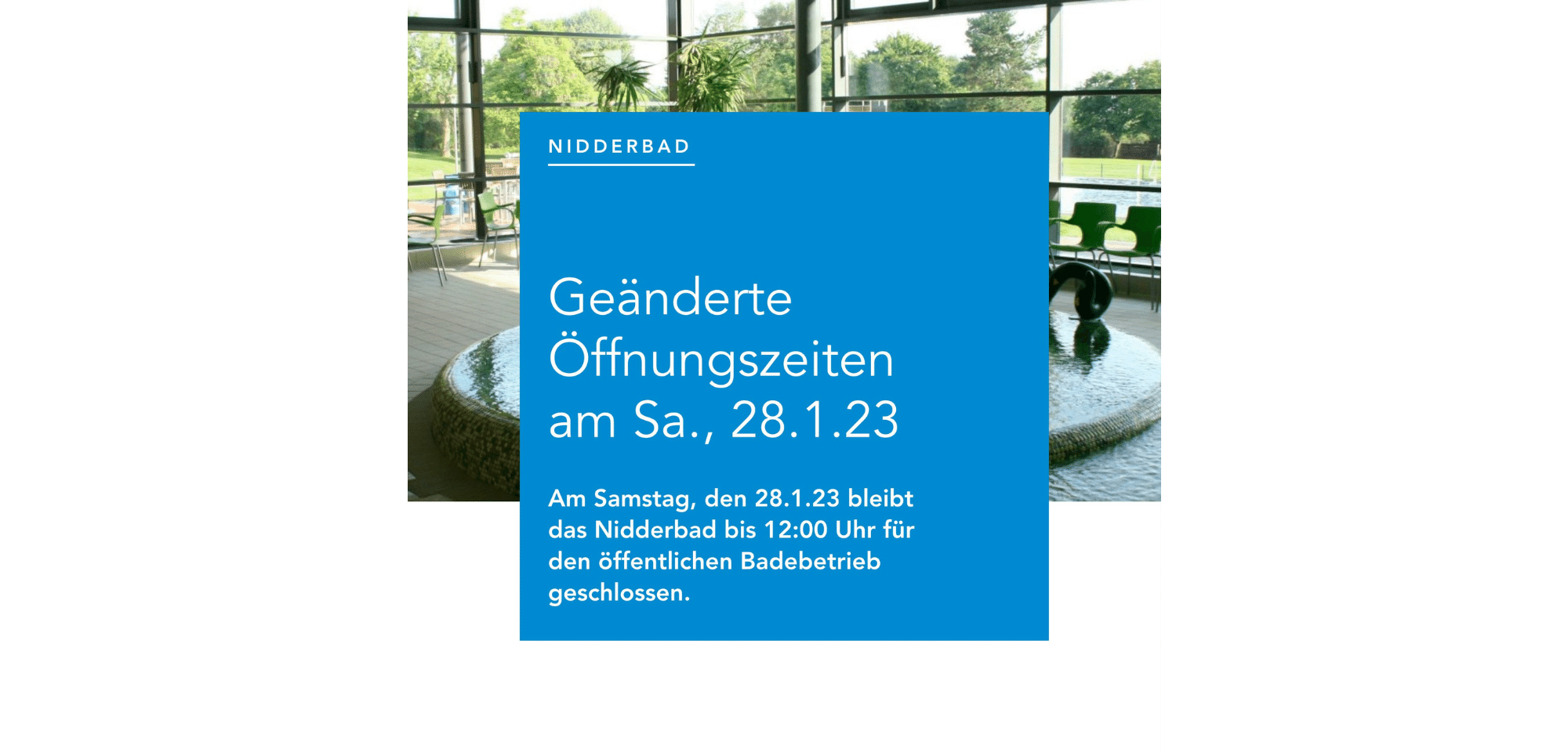 Kinderbecken Nidderbad