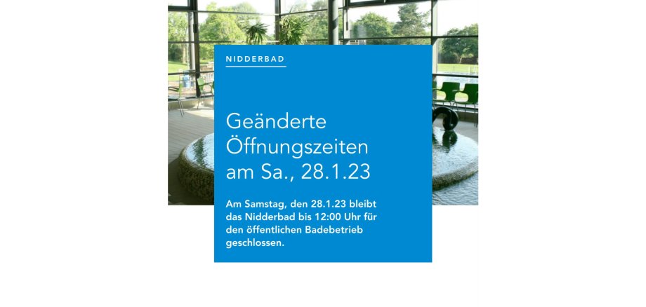 Kinderbecken Nidderbad