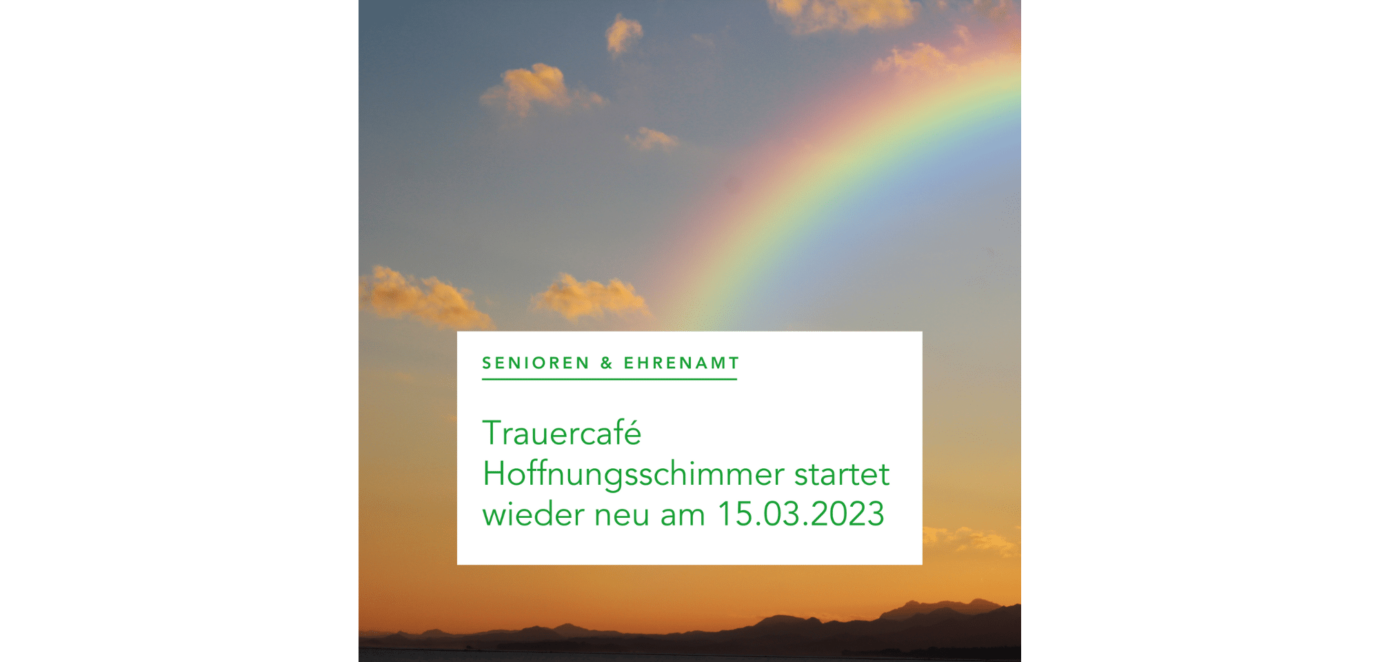 Regenbogen am Himmel