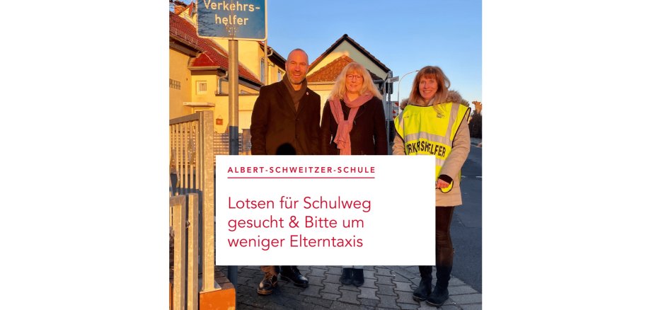 Bürgermeister Bär und Schülerlotsen