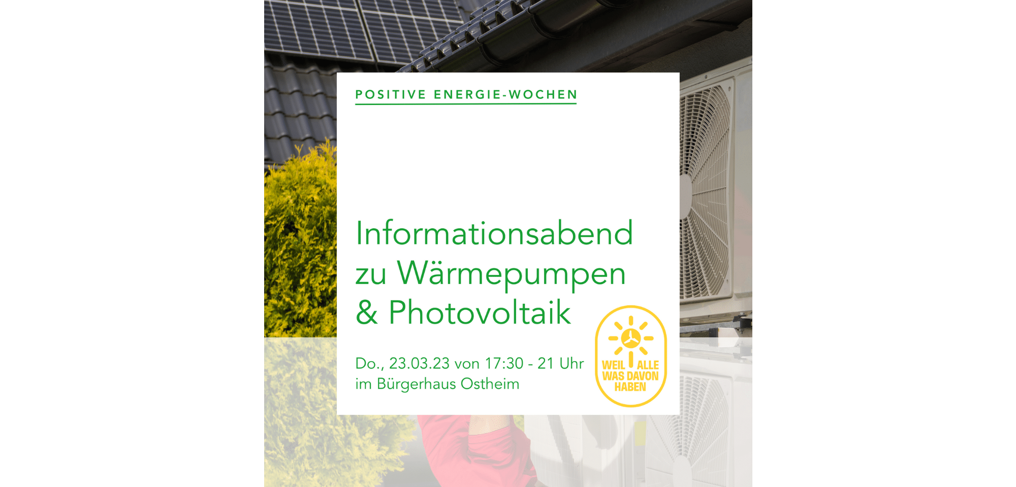 Wärmepumpe und Geräte an Hauswand