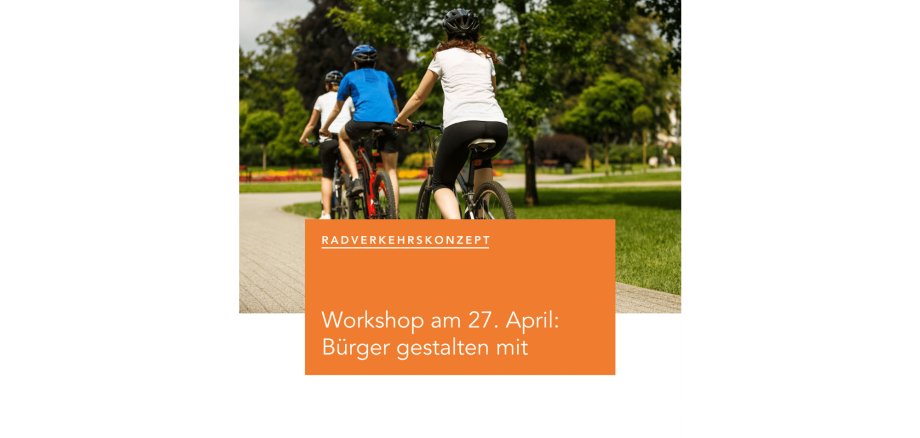 Radfahrer von hinten