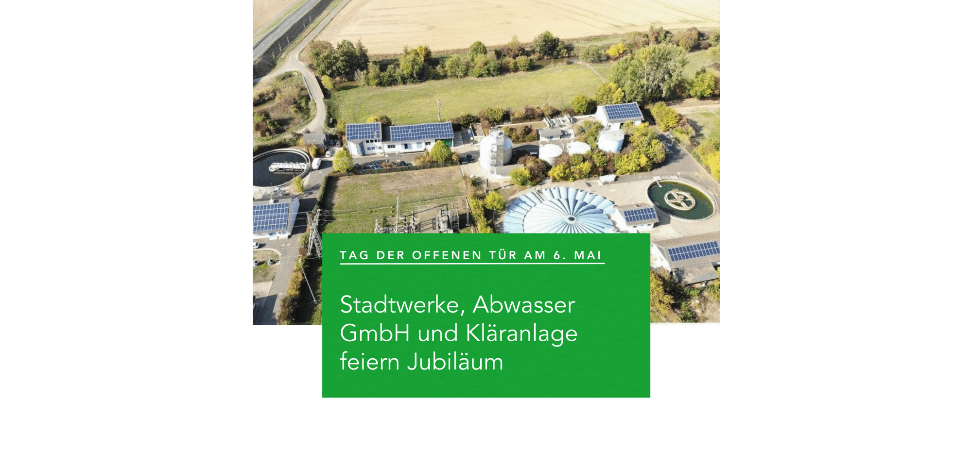 Luftbildaufnahme Kläranlage in Nidderau-Windecken