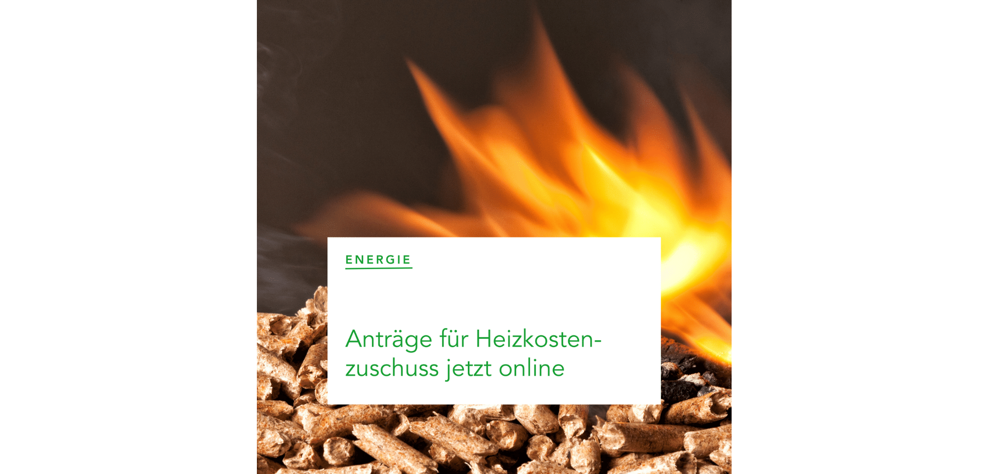 Heizpellets verbrennen im Feuer