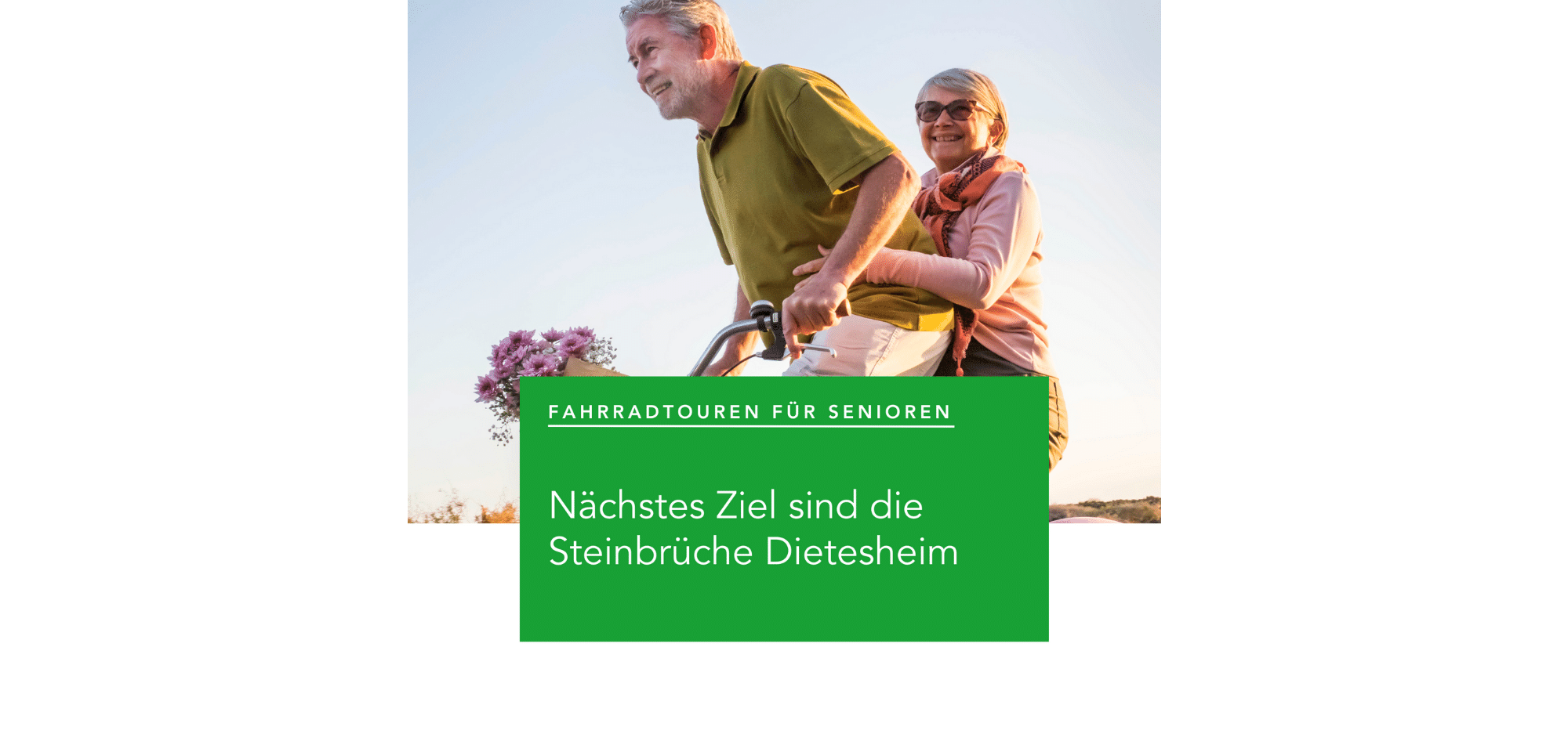 2 Senioren auf dem Fahrrad