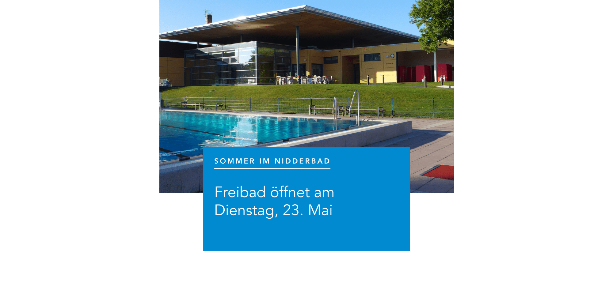 Schwimmbecken im Freien