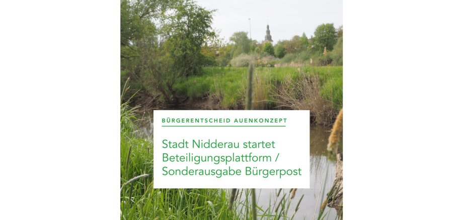 Fluss umgeben von einer Auenlandschaft