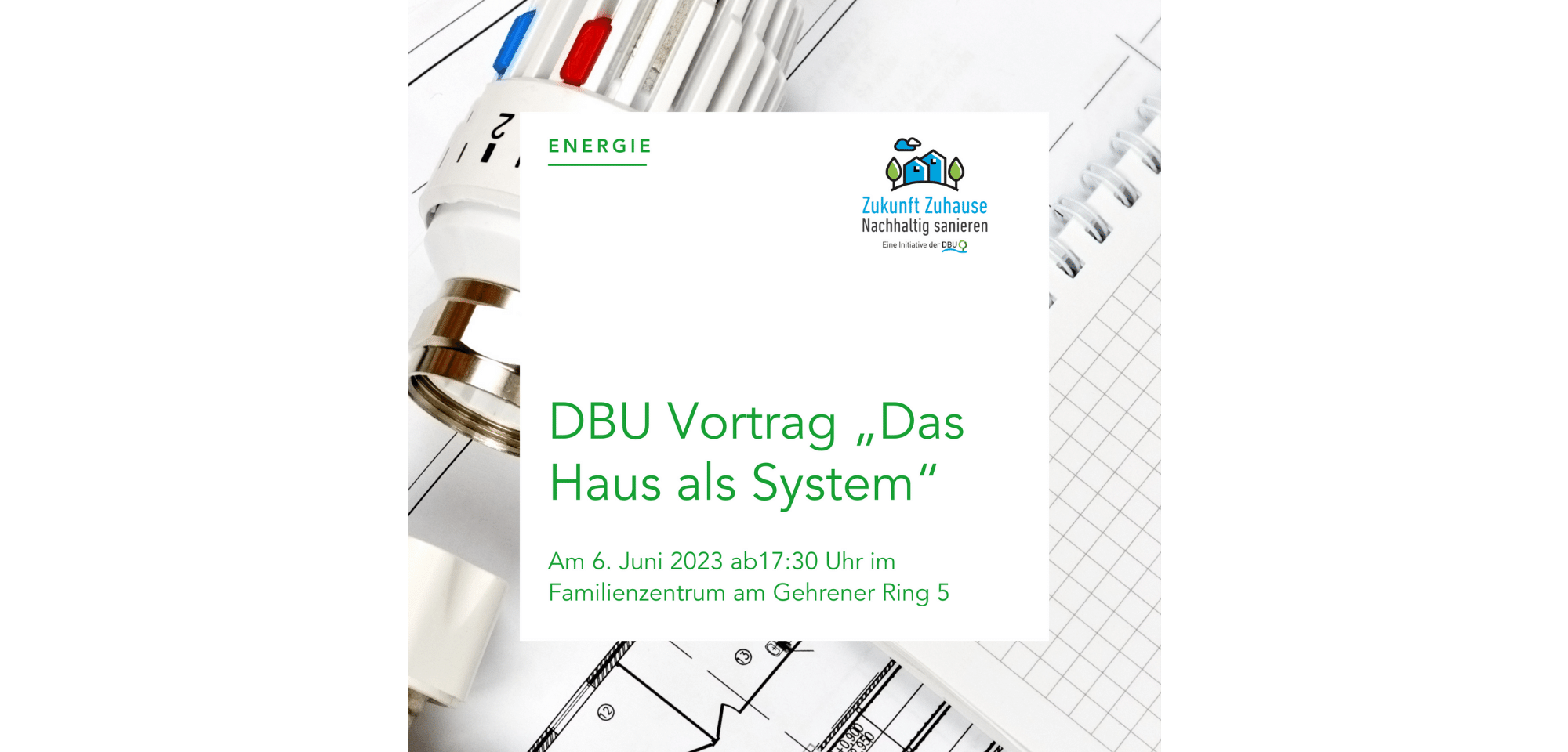 Heizungsthermostat, Wohnungsskizze, Block