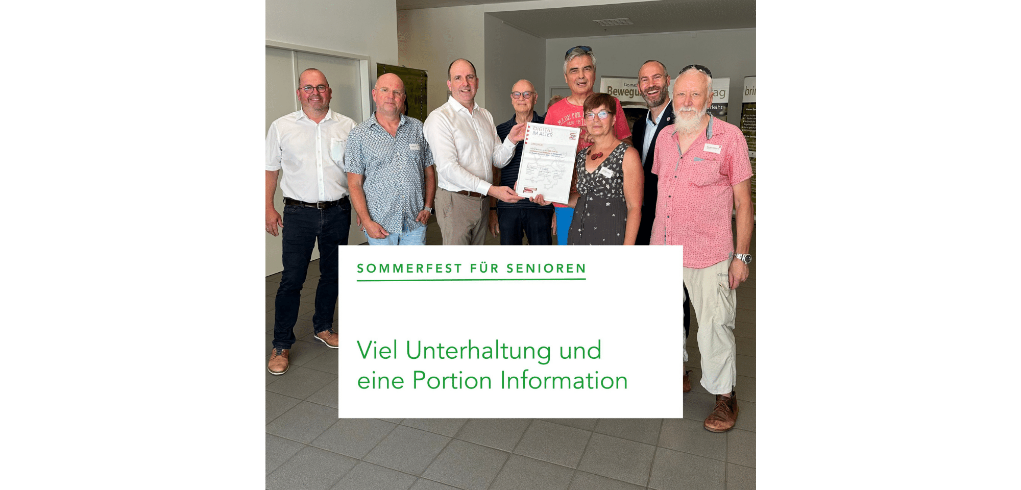 Sommerfest für Senioren: Viel Unterhaltung und eine Portion Information