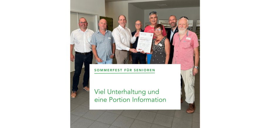 Sommerfest für Senioren: Viel Unterhaltung und eine Portion Information