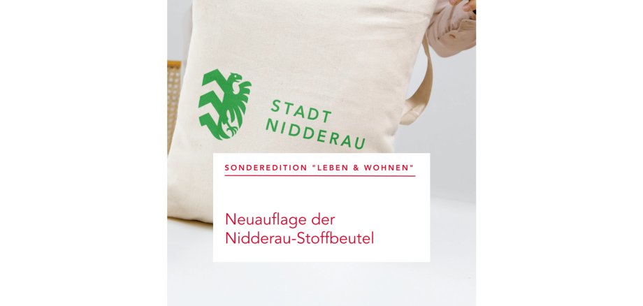 Sonderedition Leben & Wohnen: Neuauflage der Nidderau-Stoffbeutel 