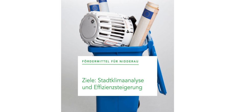 Fördermittel für Nidderau: Ziele: Stadtklimaanalyse und Effizienzsteigerung