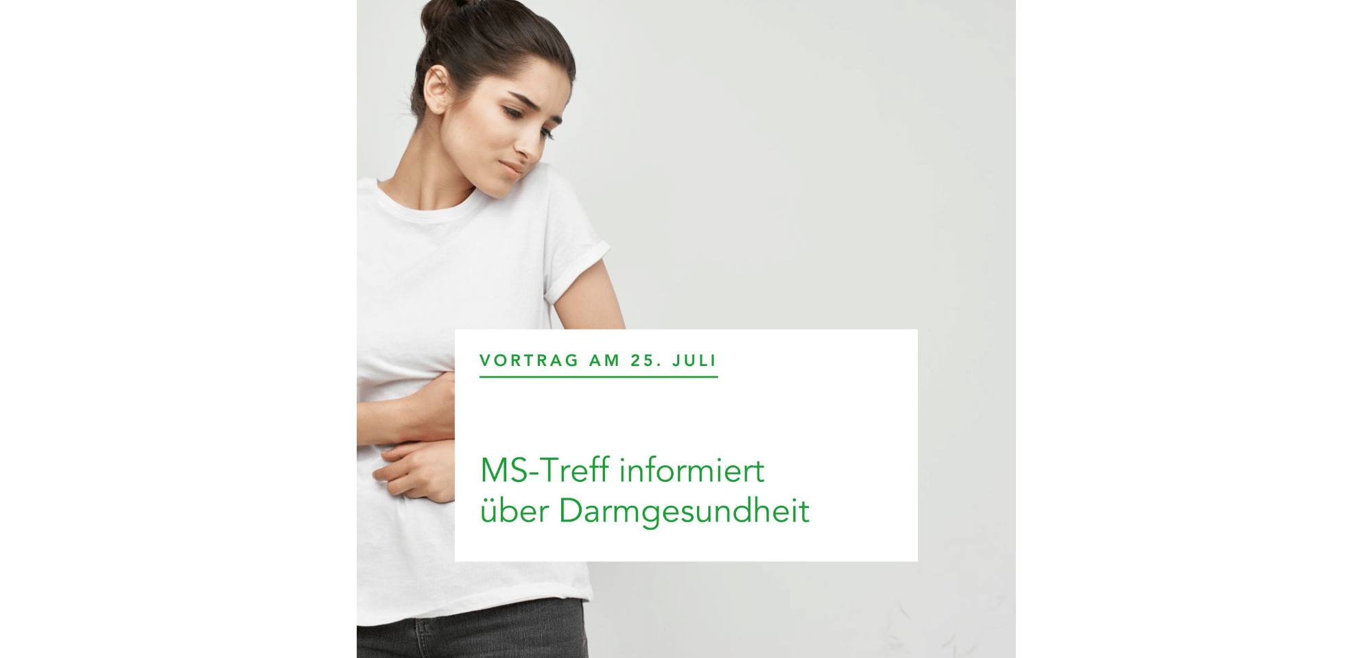 Vortrag am 25. Juli: MS-Treff informiert über Darmgesundheit