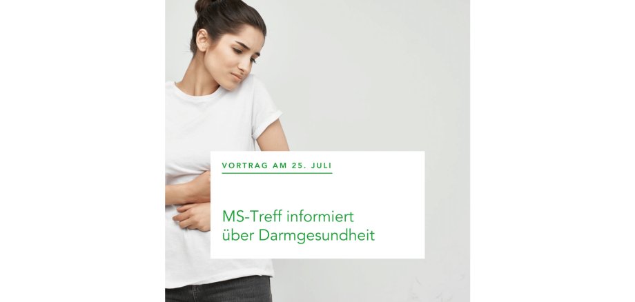 Vortrag am 25. Juli: MS-Treff informiert über Darmgesundheit