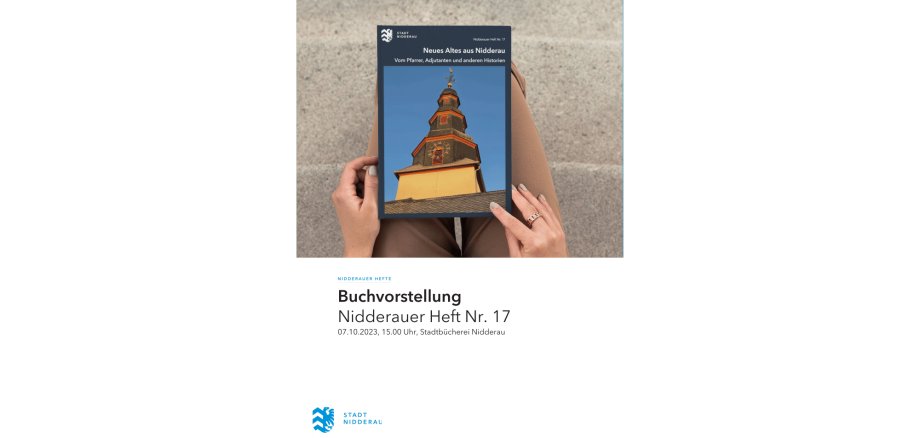 Poster mit Händen die ein Buch halten