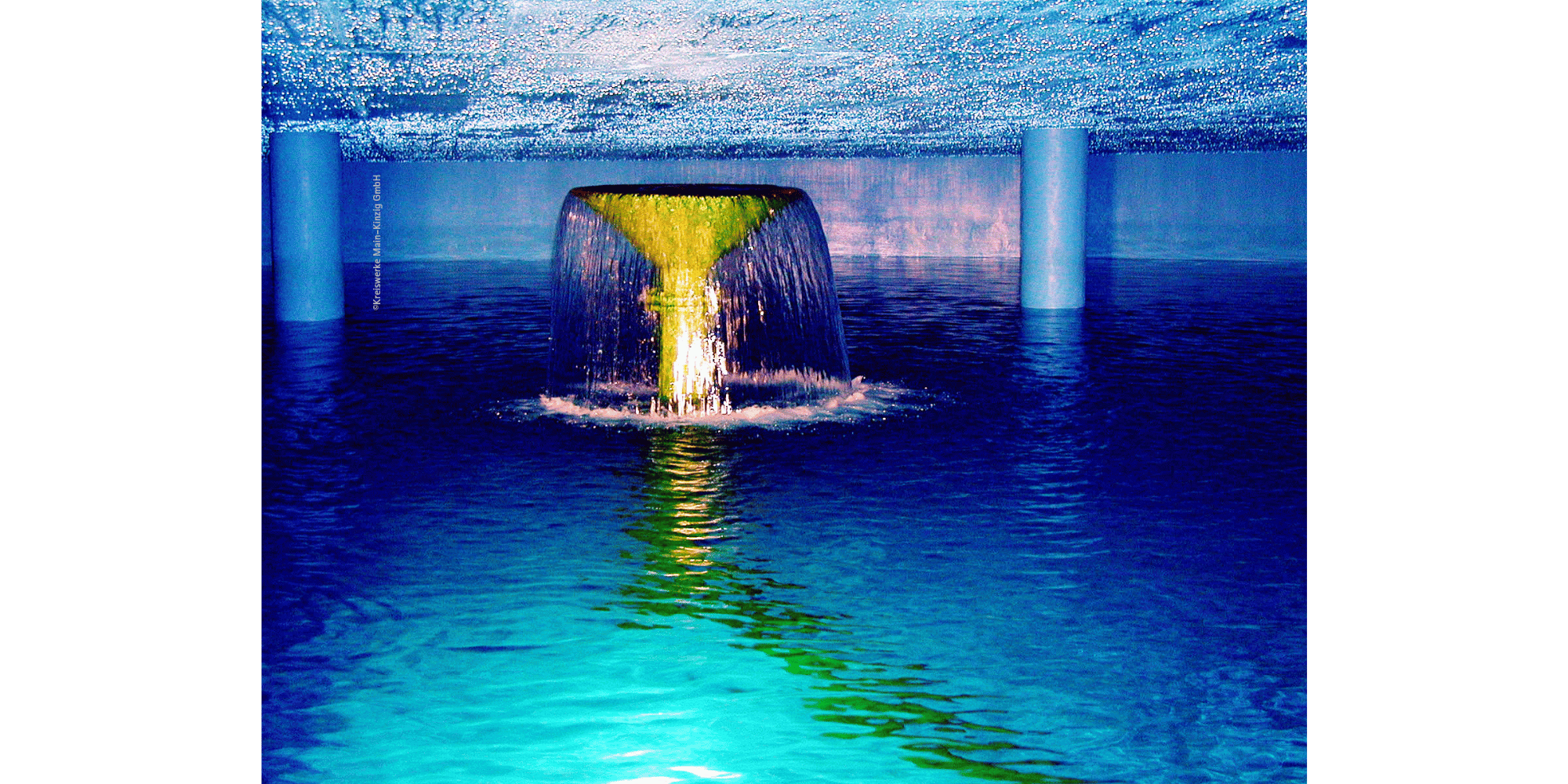 Wassersprudeln in der Tiefe