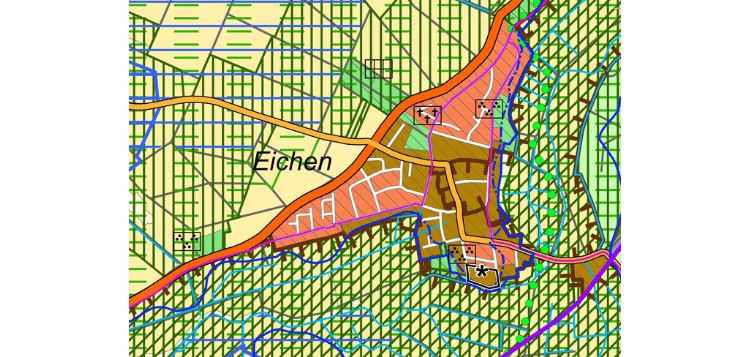 Lageplan Eichen