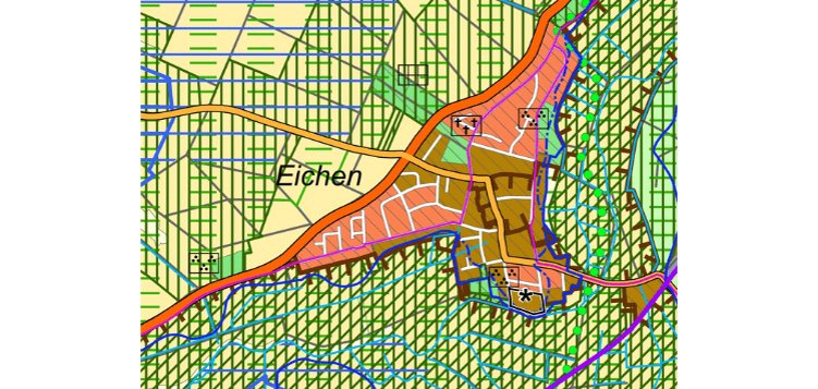 Lageplan Eichen