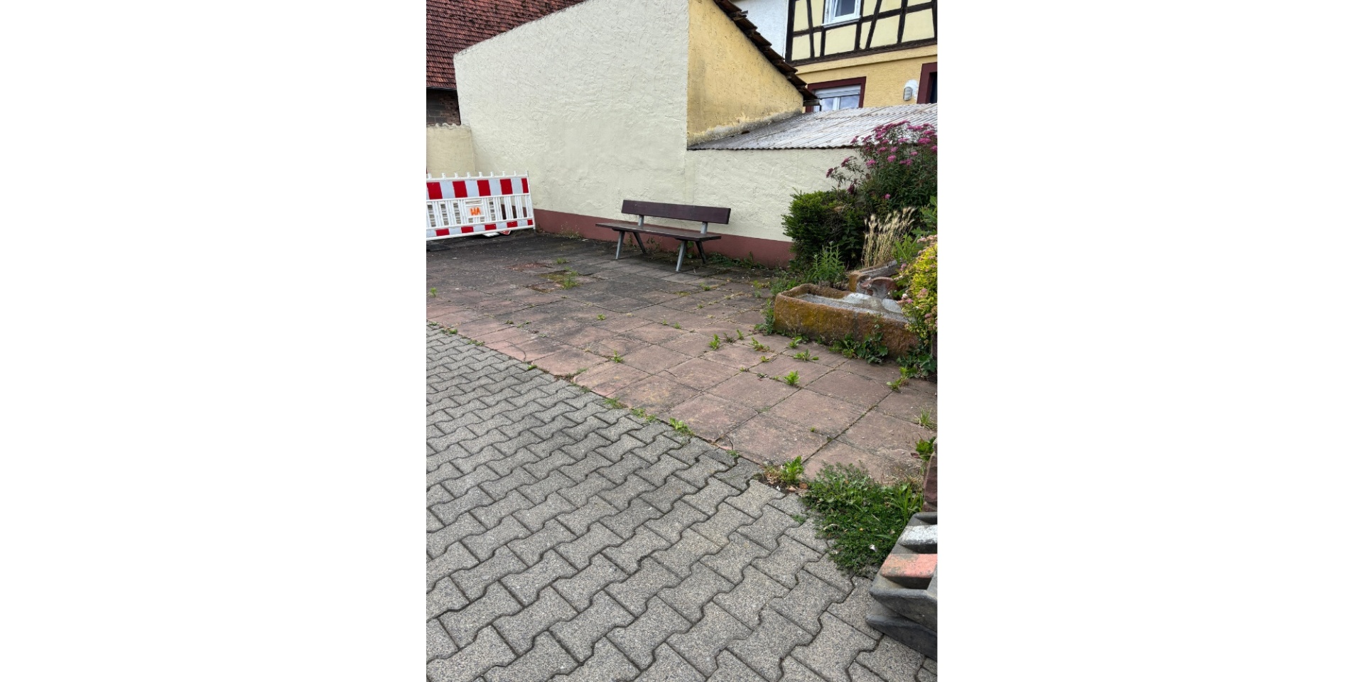 Versiegelte Fläche in einer Stadt