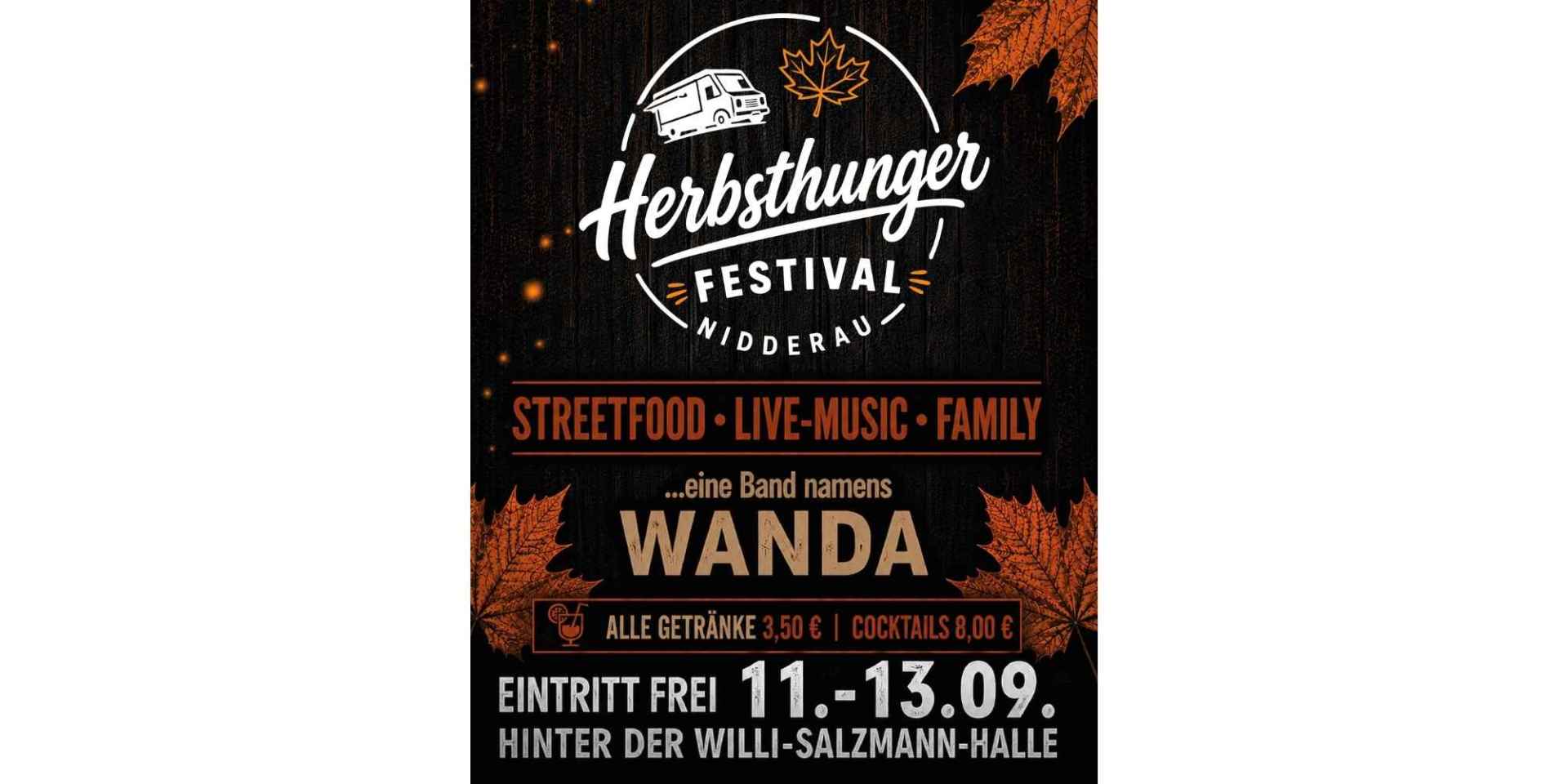 Plakat Veranstaltung Herbsthunger