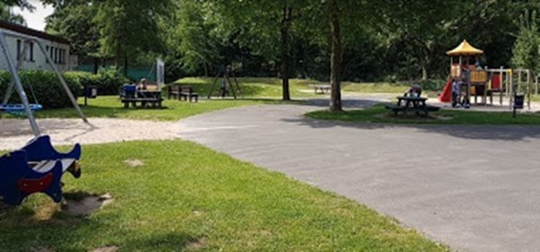 Spielplatz in der Bahnhofstraße in Heldenbergen