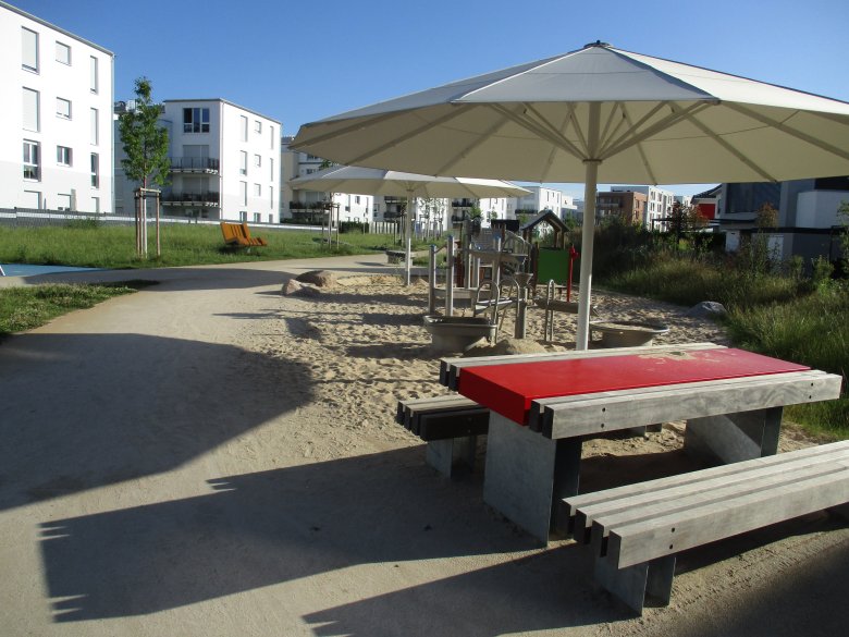 Spielplatz Grünachse neue Mitte