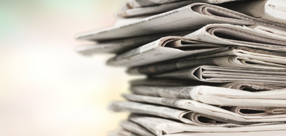 Stapel Zeitungen