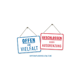 Logo Offen für Vielfalt - Geschlossen gegen Ausgrenzung