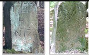 Grenzsteine in Eichen
