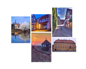 Collage Stadtansichten Nidderau