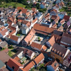 Luftbildaufnahme Stadtkern Ostheim