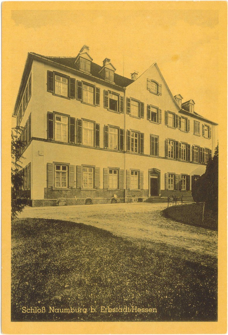 Zeichnung Schloss Naumburg 1944