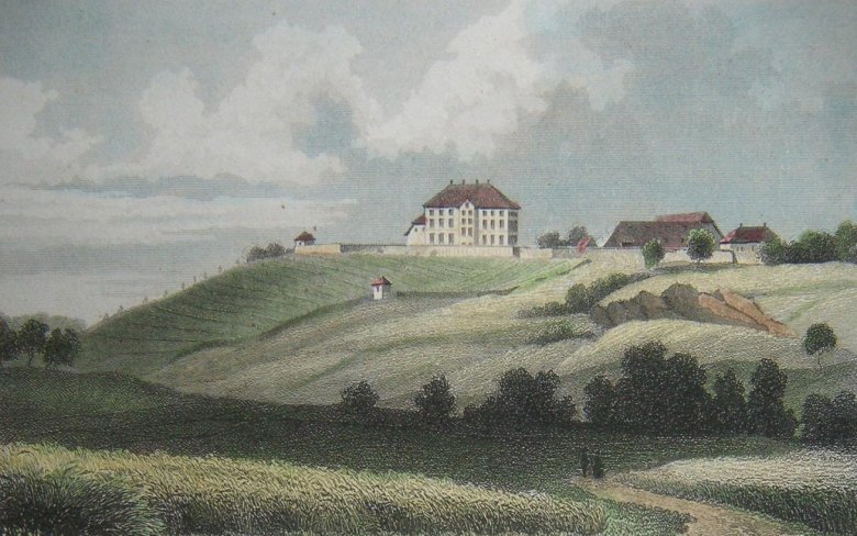 Zeichnung Schloss Naumburg 1850