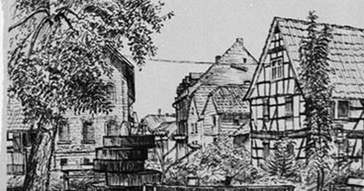 Ehemaliges Rathaus und Dorfbrunnen Stadt Nidderau