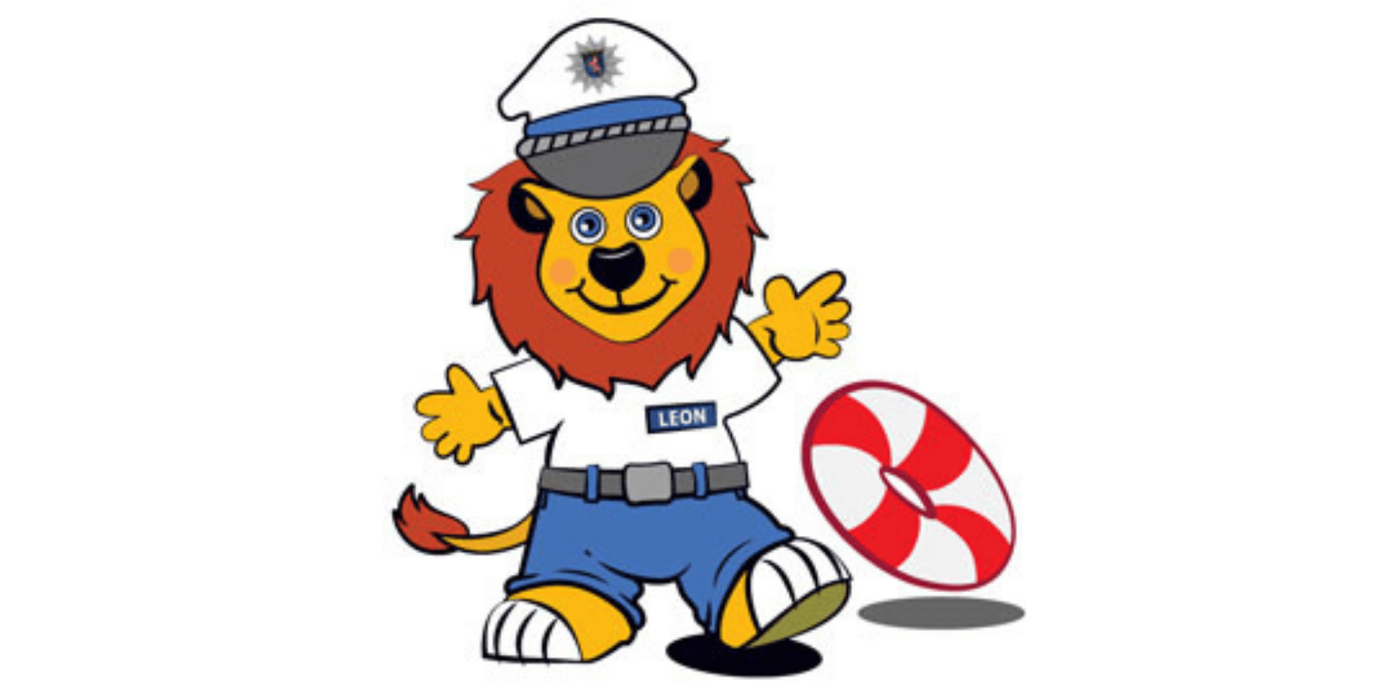 Zeichnung Löwe mit Rettungsring