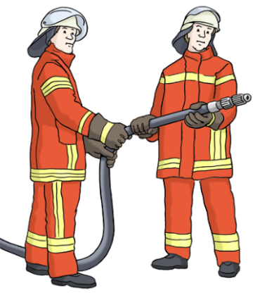 Zwei Feuerwehrmänner