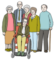 Gruppe von Senioren