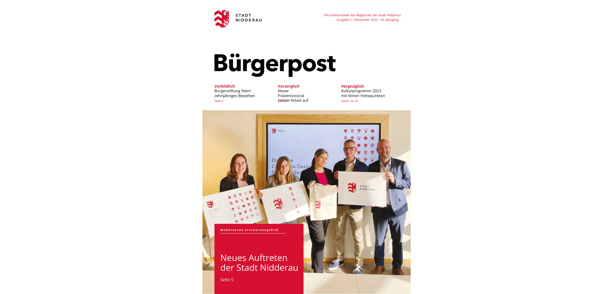 Titelblatt Bürgerpost Ausgabe 2-2022