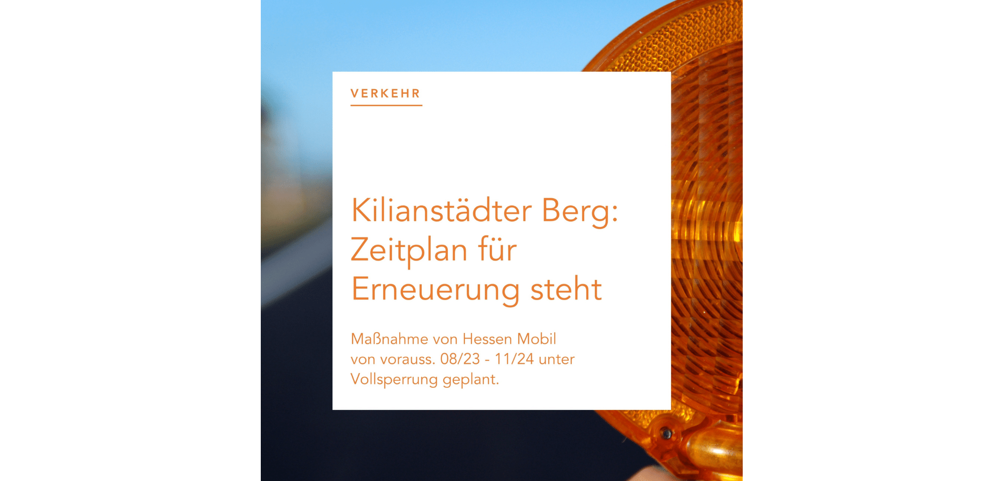 Verkehrsmeldung