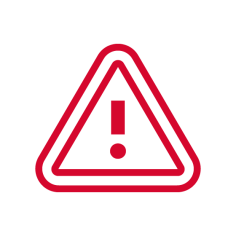 Icon Dreieck mit Ausrufezeichen